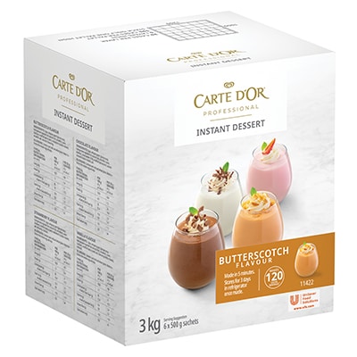 CARTE D'OR Butterscotch Instant Dessert - 3 Kg - Carte D’Or Instant Desserts are profitable, great tasting and quick to make.